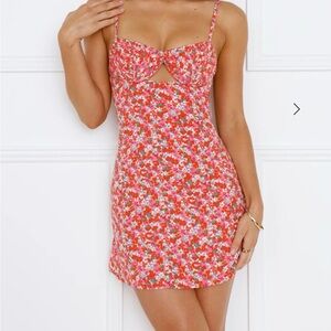 Hello Molly Fresh Heart Dress Red